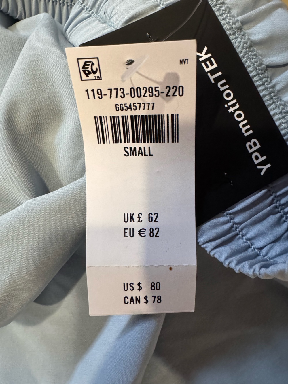 NWT Abercrombie Active YPB motionTEK Convertible Balloon Pant in Blue Grey Sz S - Picture 14 of 15